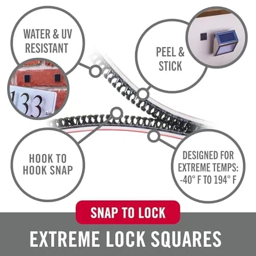 Velcro VEL-30177-USA ALFA-LOK Heavy Duty Fasteners 1 in Squares | Strong Vinyl Hook & Loop for Industrial Use thumbnail 2