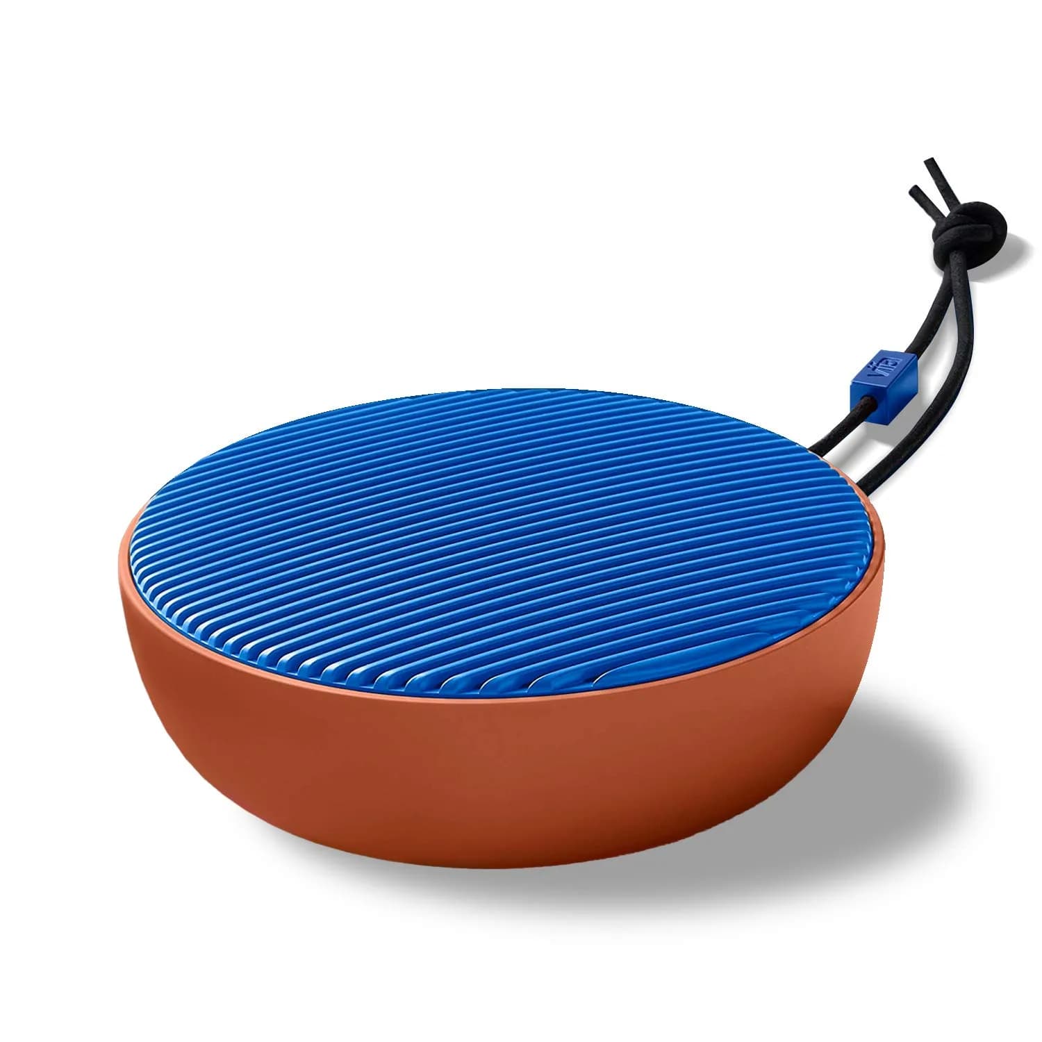 Vifa City Portable Wireless Bluetooth Speaker with Dual Pairing & IPX4 Waterproof, 20W HiFi Audio, 65mm Drivers, Burgundy Blush | Modern Premium Design — Terracotta Blue