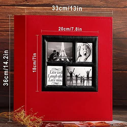 Ywlake Photo Album 4x6 1000 Pockets | Extra Large Capacity Family Wedding Album with Leather Cover thumbnail 5