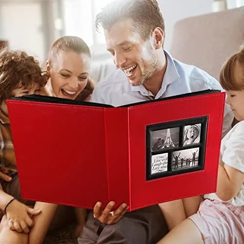 Ywlake Photo Album 4x6 1000 Pockets | Extra Large Capacity Family Wedding Album with Leather Cover thumbnail 7