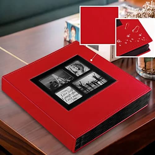Ywlake Photo Album 4x6 1000 Pockets | Extra Large Capacity Family Wedding Album with Leather Cover thumbnail 3