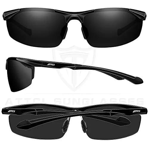 ATTCL Polarized UV Protection Sports Sunglasses for Men Aluminum-Mg Frame | Lightweight & Unbreakable thumbnail 3