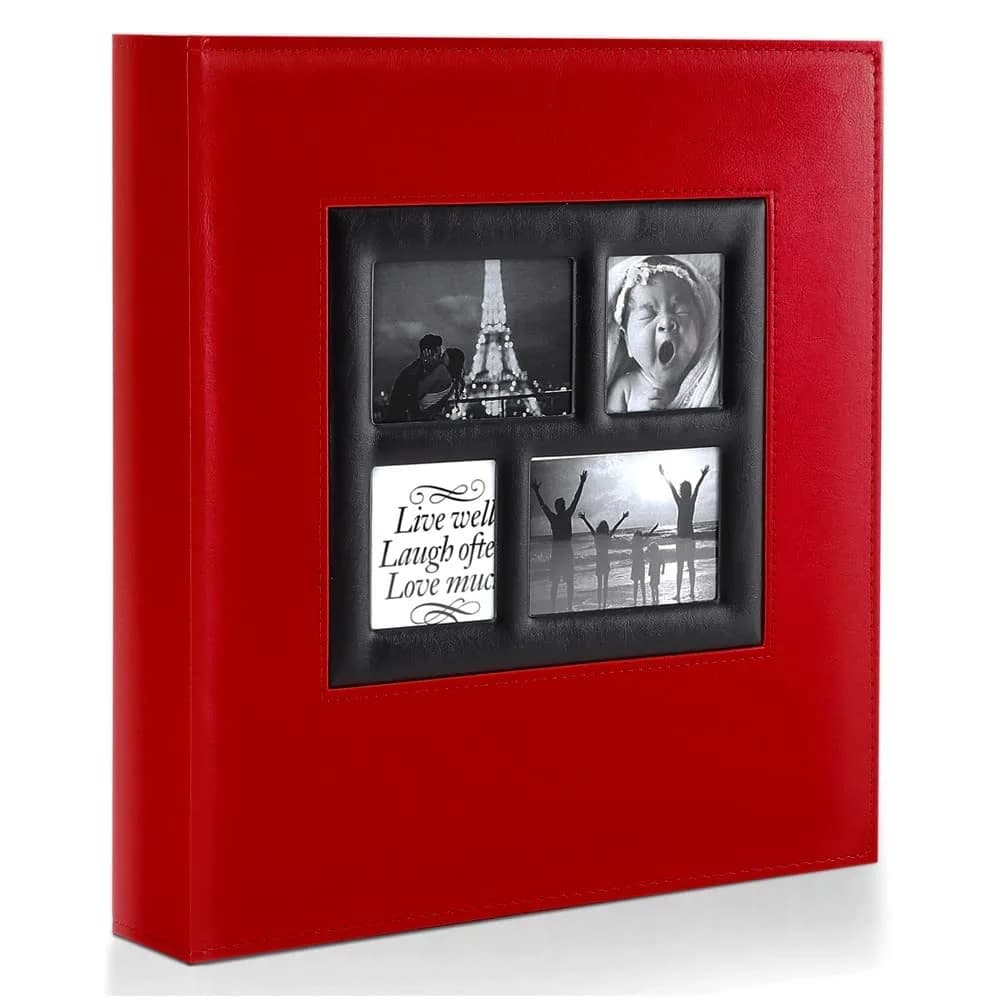 Ywlake Photo Album 4x6 500 Pockets | Extra Large Capacity Family Wedding Album with Leather Cover