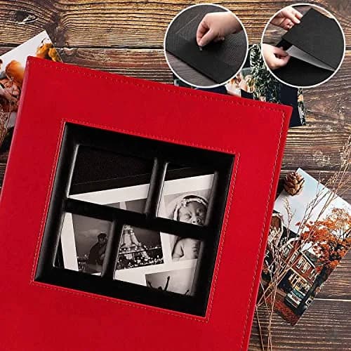 Ywlake Photo Album 4x6 500 Pockets | Extra Large Capacity Family Wedding Album with Leather Cover thumbnail 4