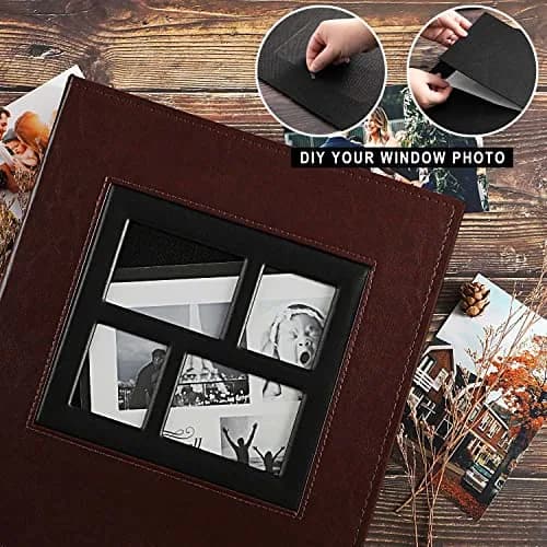 Ywlake Photo Album 4x6 1000 Pockets | Extra Large Capacity Wedding Album with Leather Cover thumbnail 4