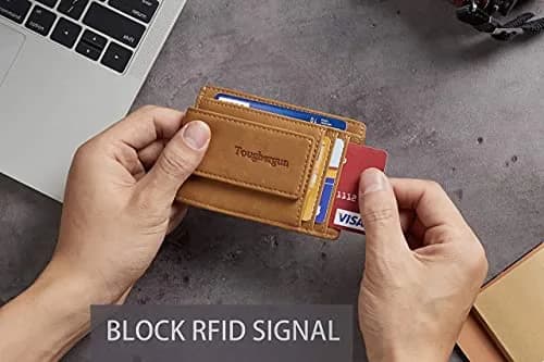 Toughergun Slim Wallet RFID Blocking Money Clip 10.16 cm (4") | Minimalist Front Pocket Card Holder thumbnail 6