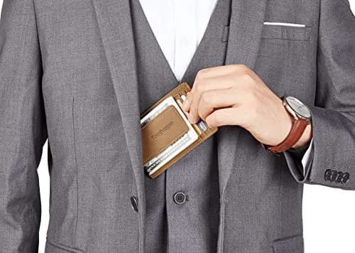 Toughergun Slim Wallet RFID Blocking Money Clip 10.16 cm (4") | Minimalist Front Pocket Card Holder thumbnail 3