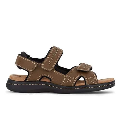 Dockers Mens Newpage Outdoor Sport Sandal Memory Foam, Dark Tan, 15 Wide | Water-Friendly, All-Day Comfort thumbnail 7