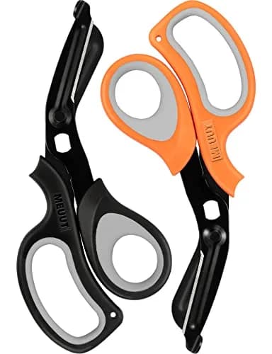 MEUUT 8-Inch Medical Trauma Shears (2-Pack) | Patented Surgical Grade Stainless Steel EMT Scissors thumbnail 1