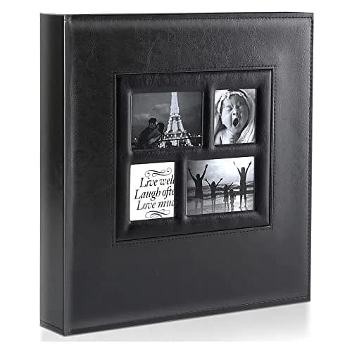 Ywlake Photo Album 4x6 500 Pockets | Extra Large Capacity Wedding Album with Leather Cover thumbnail 1
