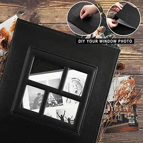 Ywlake Photo Album 4x6 500 Pockets | Extra Large Capacity Wedding Album with Leather Cover thumbnail 4