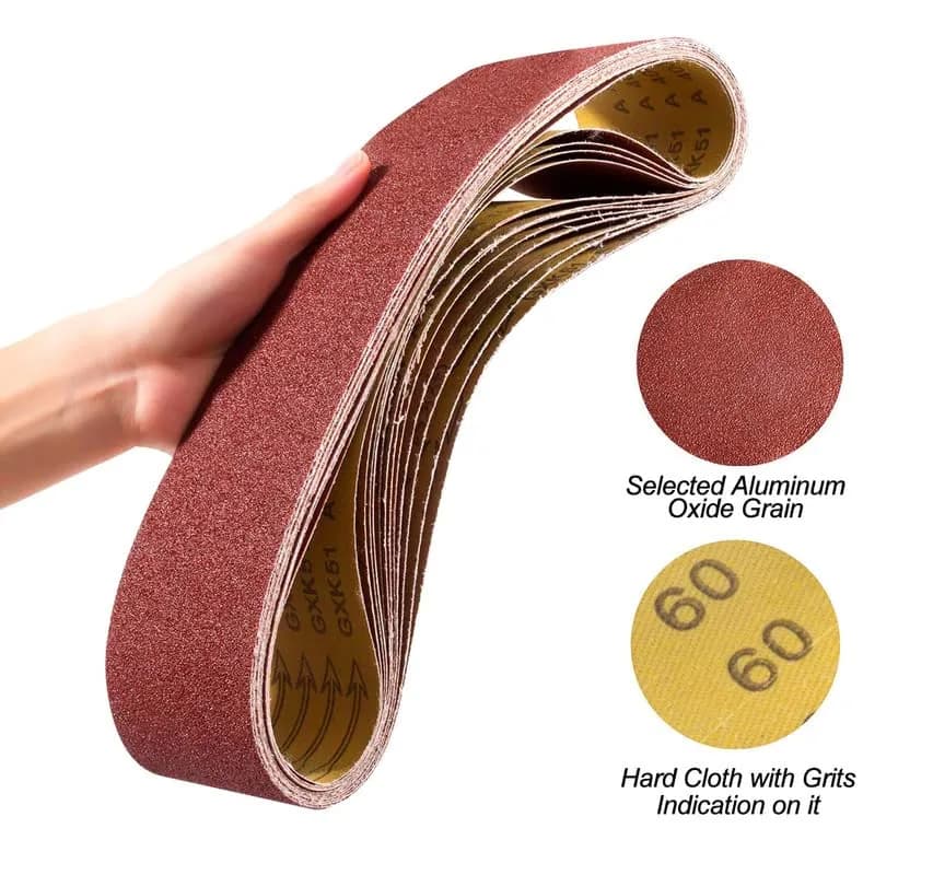 S SATC 4x36 Inch Sanding Belts 12-Pack (60-400 Grits) Aluminum Oxide | Heavy Duty Stripping & Finishing thumbnail 7