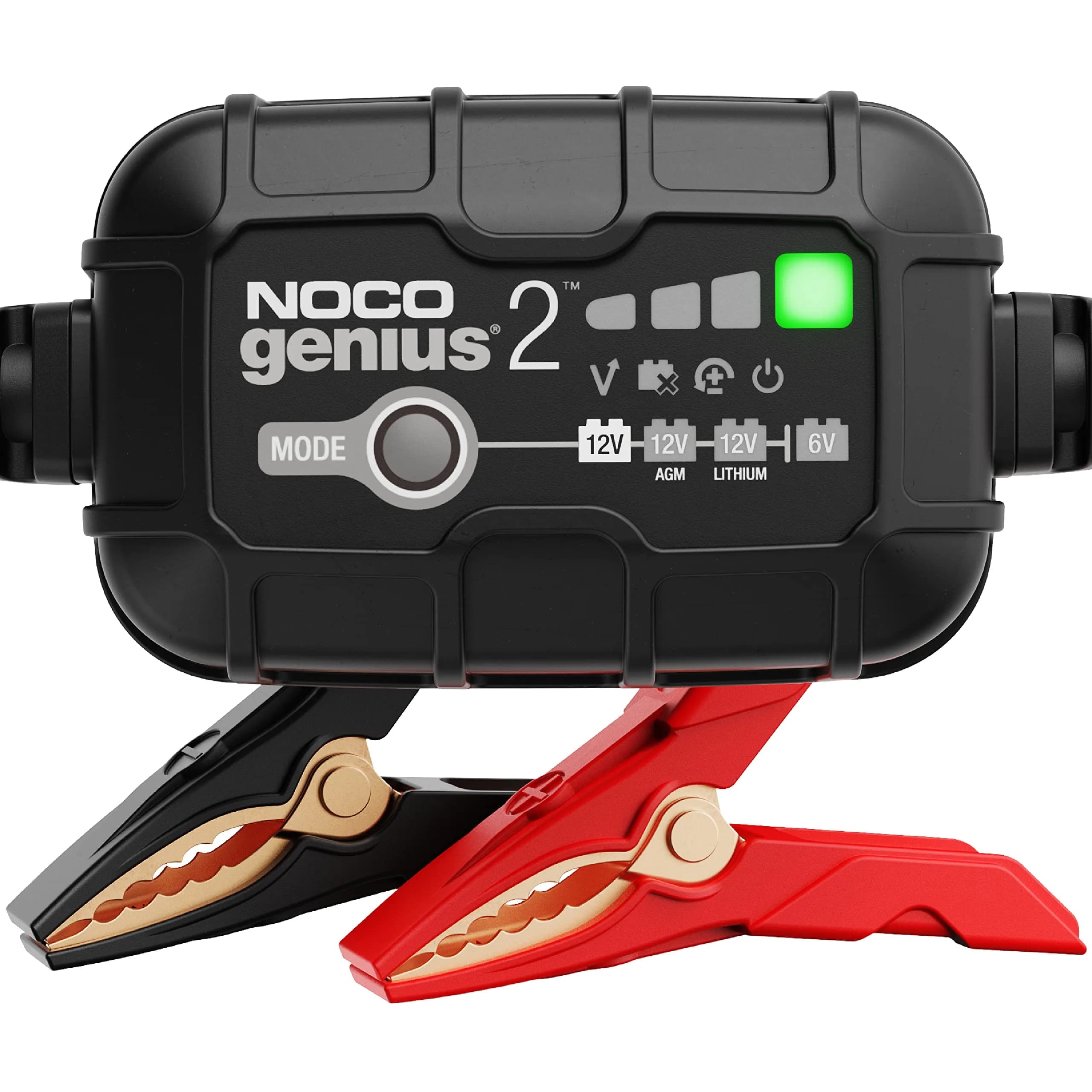 NOCO GENIUS2 2A 6/12V Smart Battery Charger, Trickle Charger & Maintainer | Compact, Power & Versatility - main product image