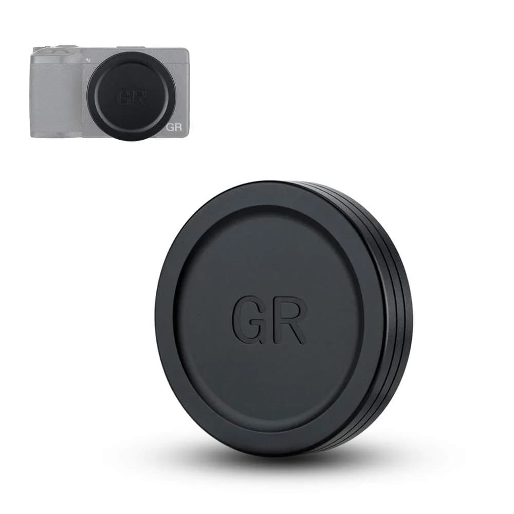 JJC Aluminum Lens Cap for Ricoh GR IV HDF Monochrome | 1.7cm (0.67in) Lens Protector — Lens Cap for GR III/GR IIIx