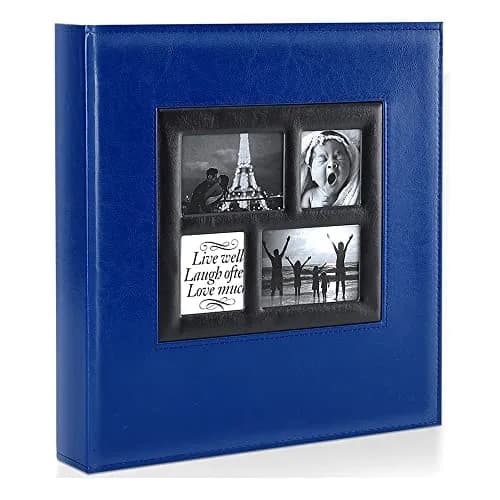 Ywlake Photo Album 4x6 500 Pockets | Extra Large Capacity Family Wedding Album with Leather Cover thumbnail 1