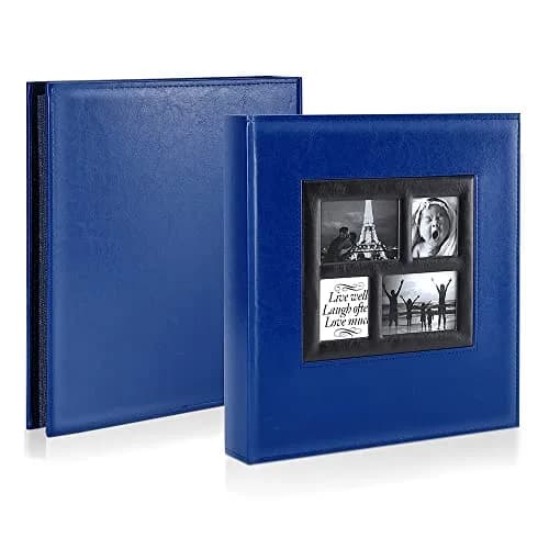 Ywlake Photo Album 4x6 500 Pockets | Extra Large Capacity Family Wedding Album with Leather Cover thumbnail 2