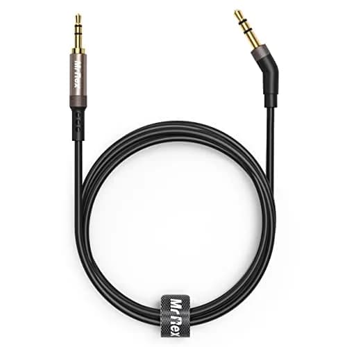 Mr Rex 3.5mm to 2.5mm Aux Cable Cord for Bose QC45 QC35II QC35 QC25 Headphones, JBL E45BT E55BT E65BTNC Earphones, 1.5m (5FT) Black thumbnail 1