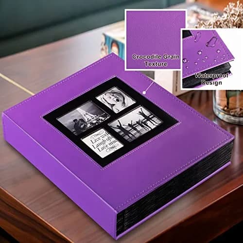 Ywlake Photo Album 4x6 1000 Pockets | Extra Large Capacity Family Wedding Album with Leather Cover thumbnail 3