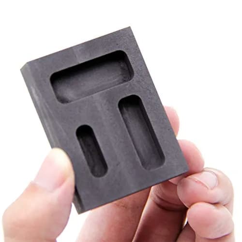 JIUDANI Silver Graphite Ingot Mold Crucible for Melting & Casting | High Purity Graphite, 57x42x11mm, 12-36g Capacity thumbnail 6