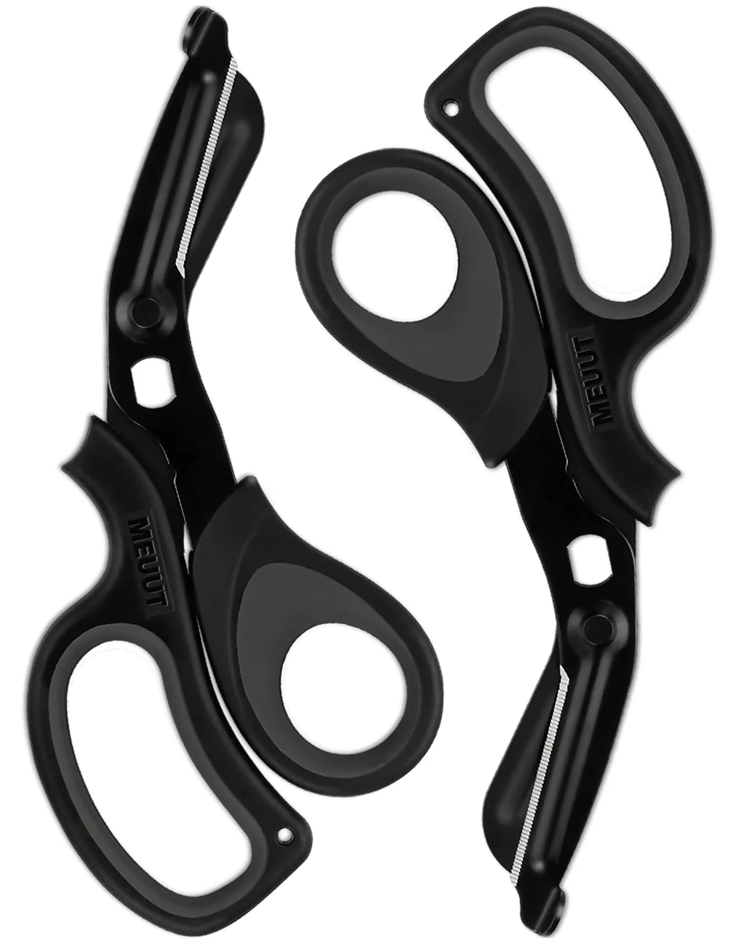 MEUUT 8-Inch Medical Trauma Shears (2-Pack) | Surgical Grade Stainless Steel EMT Scissors for Left & Right Hand