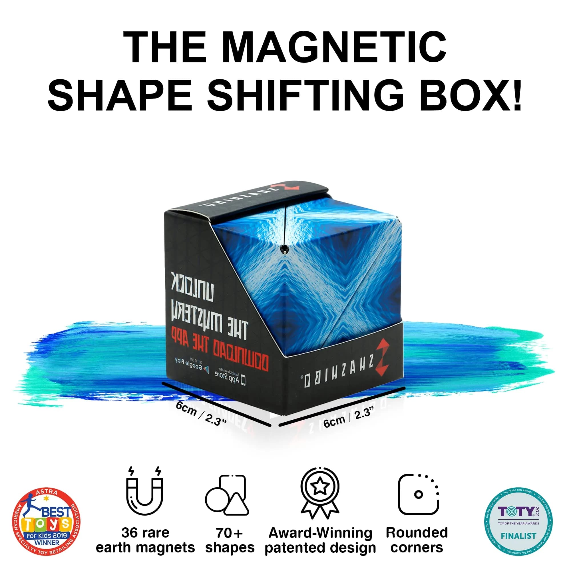 Shashibo Dodeca Blue Planet Sensory Fidget Toy | Transforms into 100+ Shapes
