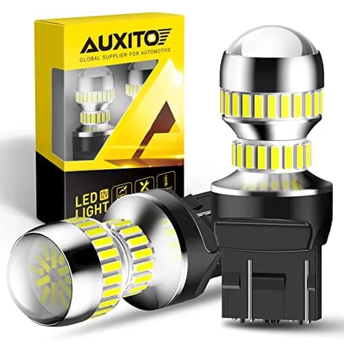 AUXITO 7443 LED Bulbs for Reverse Lights Brake Tail Lights 6000K White (2-Pack, 1300LM per bulb) | Brighter, Energy-Saving Replacement thumbnail 1