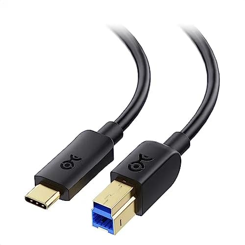 Cable Matters USB C to USB B 3.0 Cable 2m (6.6ft) Black | 5Gbps Data Transfer thumbnail 1