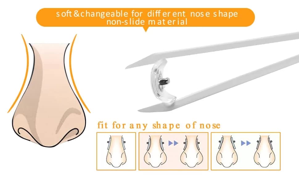 HiCycle2 Replacement Nose Pads for Ray Ban RB6335 RB3549 RB4071 Sunglasses Eyeglasses | Push-In Silicone Fit thumbnail 9
