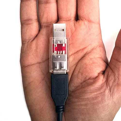 PortaPow USB Data Blocker - Protect Against Juice Jacking (Transparent, 2-Pack) | Blocks Data Transfer for Secure Charging thumbnail 5