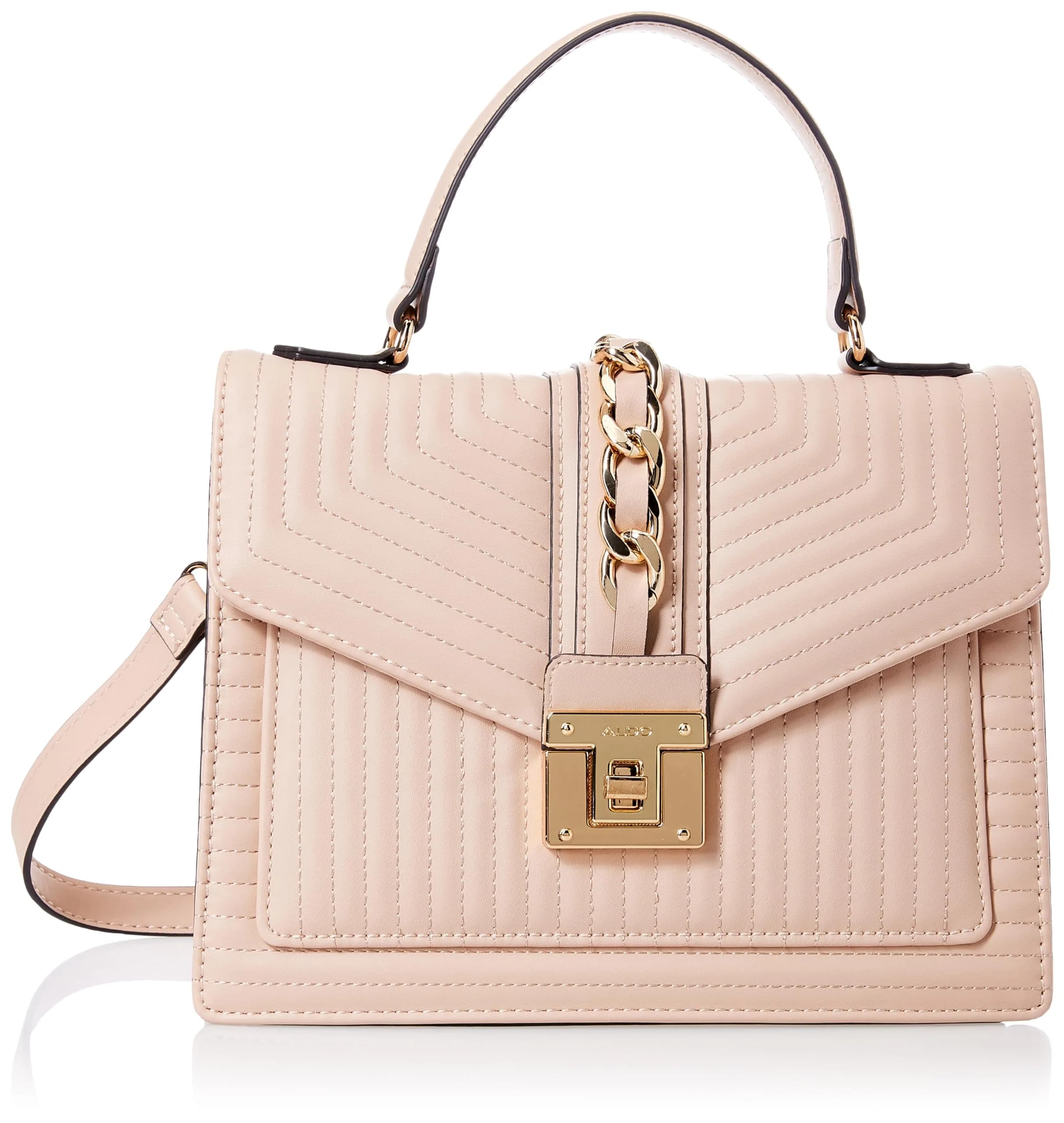 ALDO Women's Jerilini Top Handle Bag Natural Medium | Stylish Faux Leather Handbag for Daily Use - main product image