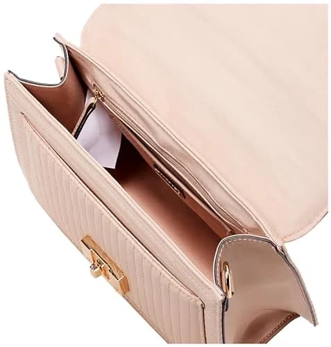ALDO Women's Jerilini Top Handle Bag Natural Medium | Stylish Faux Leather Handbag for Daily Use thumbnail 2