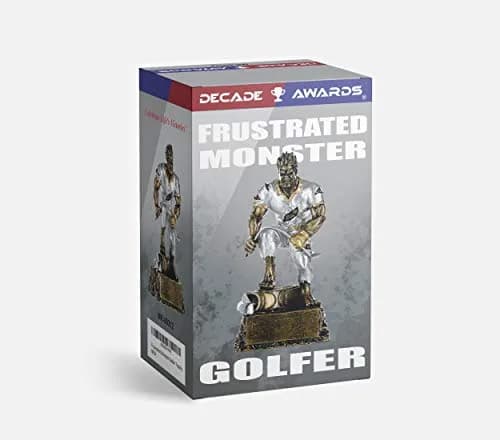 Decade Awards Frustrated Monster Golf Trophy 6.5" Tall | Funny Golf Award for Tournaments thumbnail 2