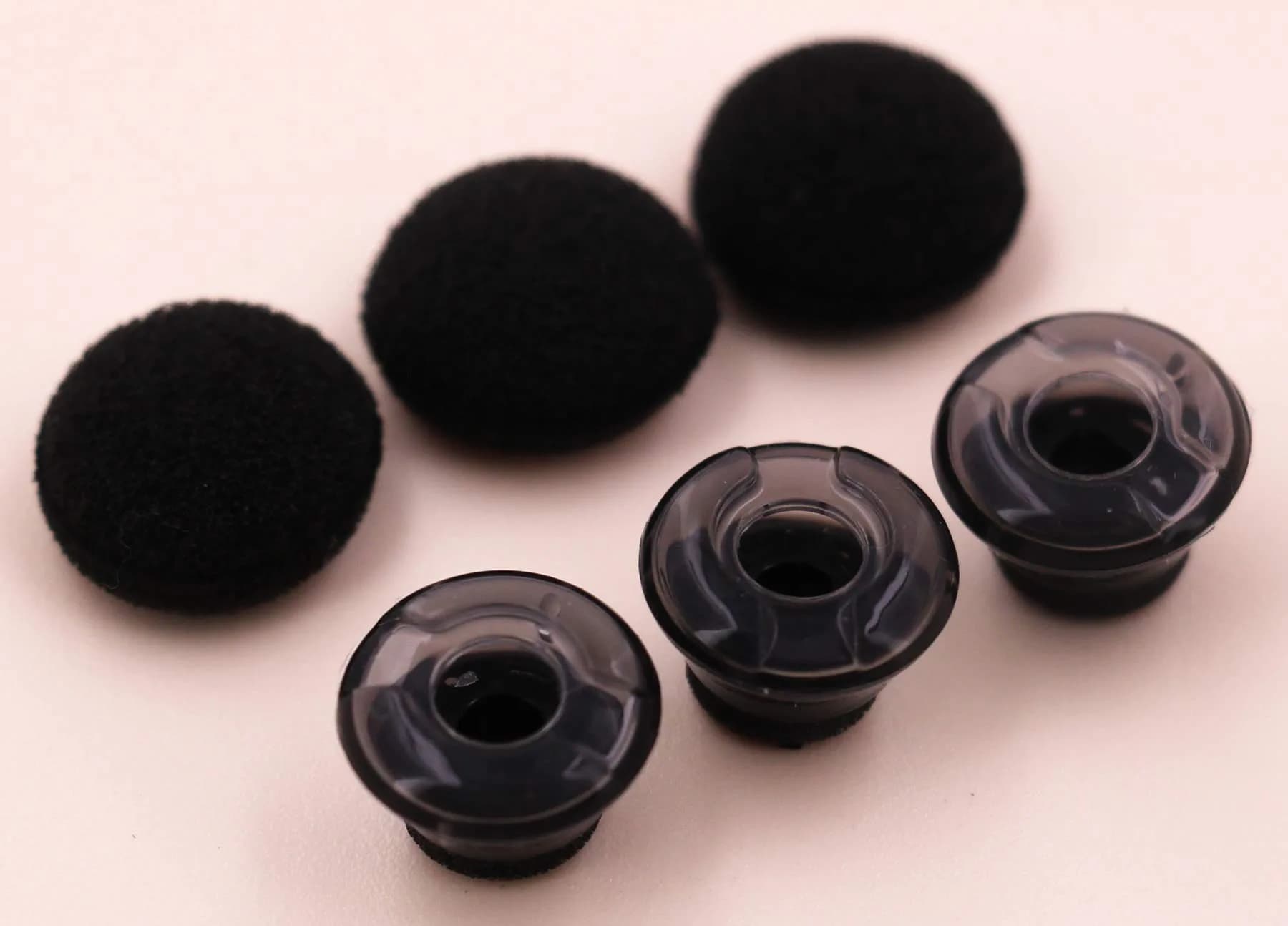 IiEXCEL Replacement Eartips for Plantronics Voyager 5200 & Legend, Small Gray (3 Pairs)