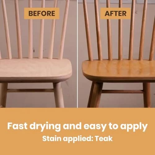 Furniture Clinic White Ash Wood Stain 500ml (17 Fl Oz) | Water Based, Fast Drying, Low Odor thumbnail 7