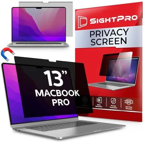 SightPro Magnetic Privacy Screen for MacBook Pro 13 Inch (2016-2022, M1, M2) | Patented Removable Laptop Privacy Filter Shield thumbnail 1