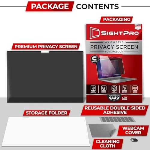 SightPro Magnetic Privacy Screen for MacBook Air 13 Inch (2018-2021, M1) | Protects Screen & Data thumbnail 5