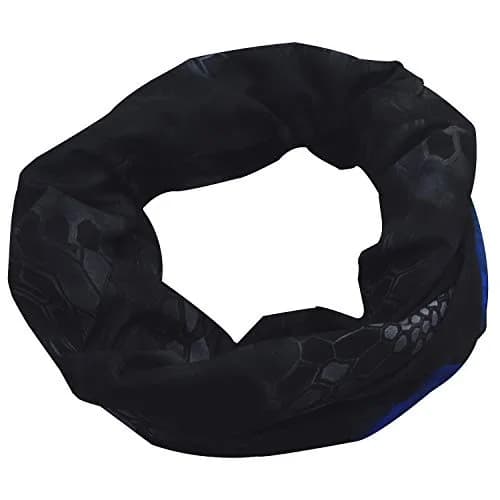 Obacle Skull Face Mask Half for Dust Wind UV Sun Protection Seamless 3D Tube Mask Bandana for Men Women (Skull Light Blue Rock Melt) thumbnail 3