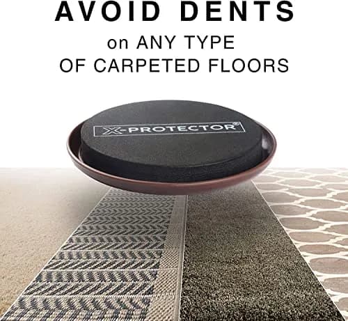 X-Protector Heavy Duty Furniture Sliders for Carpet - 16 PCS 3.5" Round Moving Pads | Protects Floors & Saves Energy thumbnail 3
