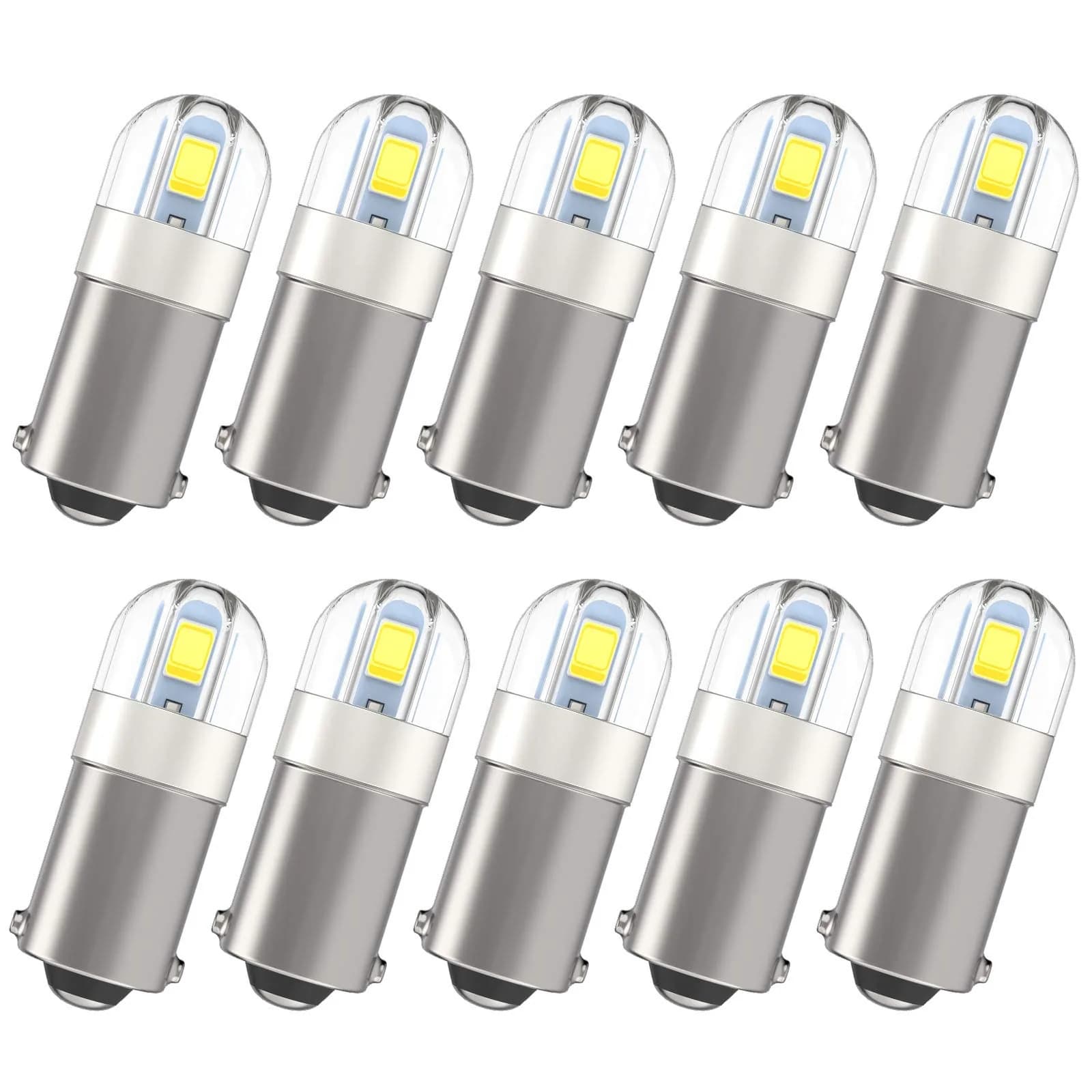 Anourney BA9S LED Bulbs 12V White | Super Bright Car Dome Map Lights - main product image