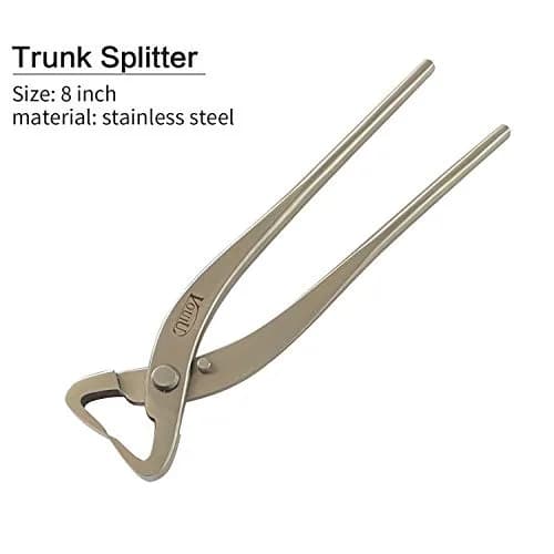 VOUIU 4-Piece Bonsai Tool Set: 8-inch Concave Cutter, Knob Cutter, Trunk Splitter & Scissors | Stainless Steel Blades thumbnail 5