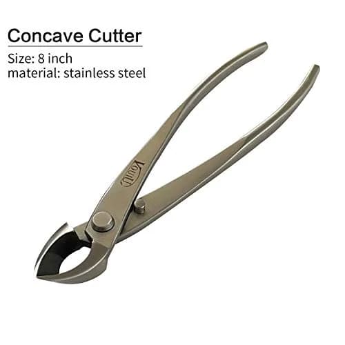 VOUIU 4-Piece Bonsai Tool Set: 8-inch Concave Cutter, Knob Cutter, Trunk Splitter & Scissors | Stainless Steel Blades thumbnail 3