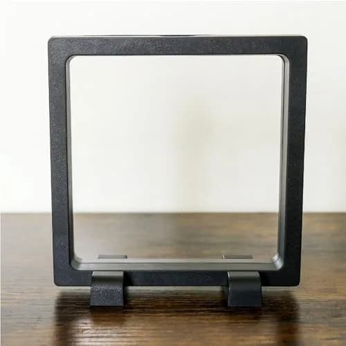 HillSpring Challenge Coins Display Frame, Black 4.3"x4.3"x0.8" | Floating Shadow Box for Medals & Jewelry thumbnail 2
