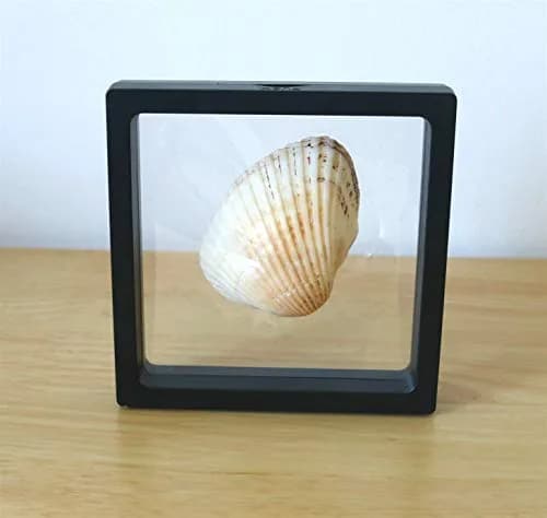 HillSpring Challenge Coins Display Frame, Black 4.3"x4.3"x0.8" | Floating Shadow Box for Medals & Jewelry thumbnail 3