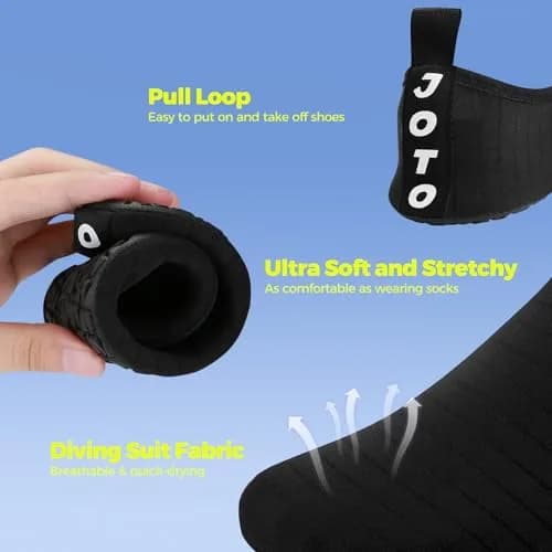 JOTO Water Shoes for Women & Men, Quick-Dry Breathable Aqua Socks with Non-Slip Rubber Sole | Size 7.5-8.5 Women/6.5-7.5 Men thumbnail 5