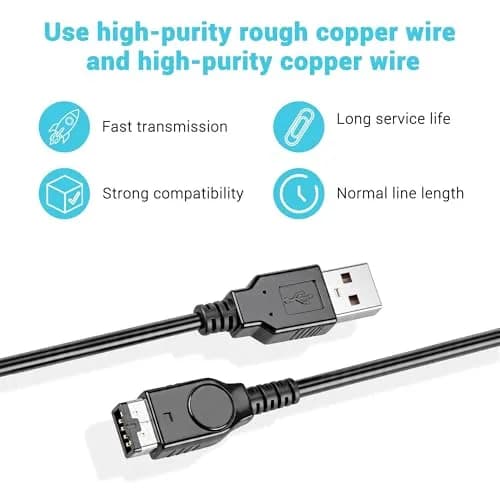 Xahpower Charger for Gameboy Advance sp, GBA SP Charger Cable Cord for Nintendo DS Original Console (120cm) | Fast Charge & Safe thumbnail 7