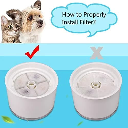 Comsmart Pet Fountain Filter Set 8 Pack | Triple Filtration System for 2.4L Fountains thumbnail 5