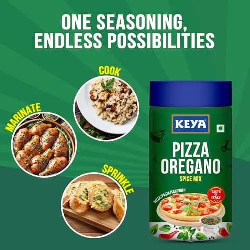 Keya Pizza Oregano (70g) & Piri Piri Seasoning (85g) Combo Pack | Italian & Tangy Flavor Boost thumbnail 4