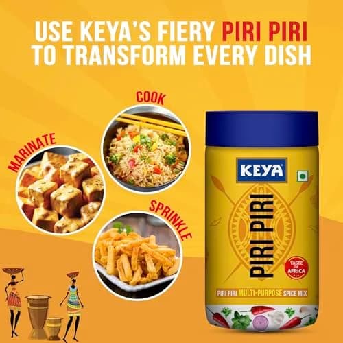 Keya Pizza Oregano (70g) & Piri Piri Seasoning (85g) Combo Pack | Italian & Tangy Flavor Boost thumbnail 8