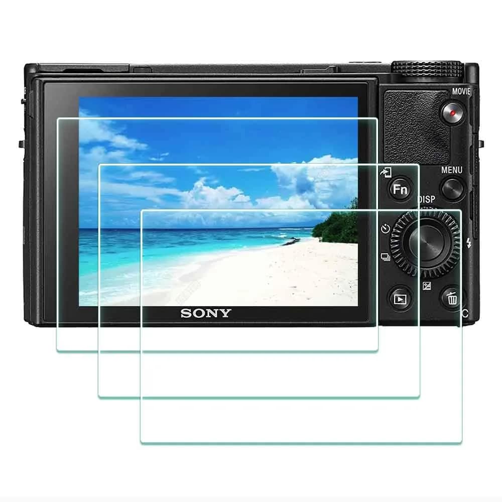 ULBTER 9H Tempered Glass Screen Protector for Sony RX100 VII VI V IV III II I M7 LCD | 3-Pack Anti-Bubble Anti-Scratch - main product image