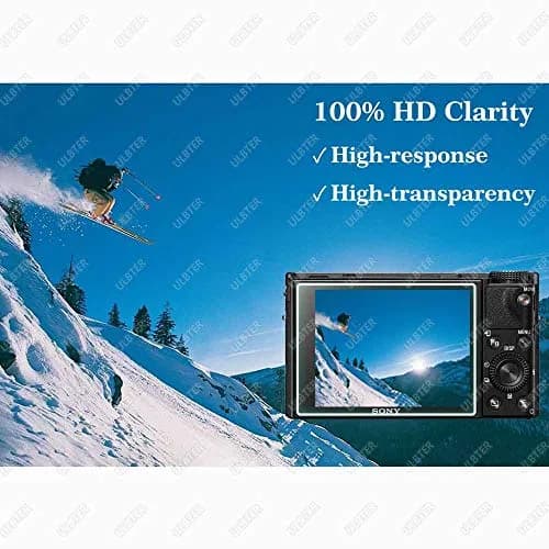 ULBTER 9H Tempered Glass Screen Protector for Sony RX100 VII VI V IV III II I M7 LCD | 3-Pack Anti-Bubble Anti-Scratch thumbnail 5